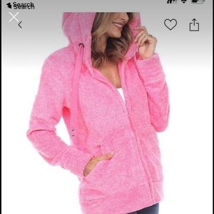 Womans hot pink Sherpa Jacket